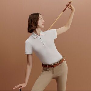 NEW Hermes Double Jeu Polo Shirt Small